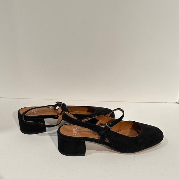 Franco Sarto Elegant Black Women's Slingback Shoes - Picture 5 of 5